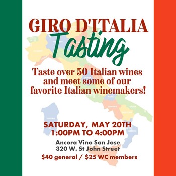 Giro d'Italia Tasting- 5/20 in San Jose