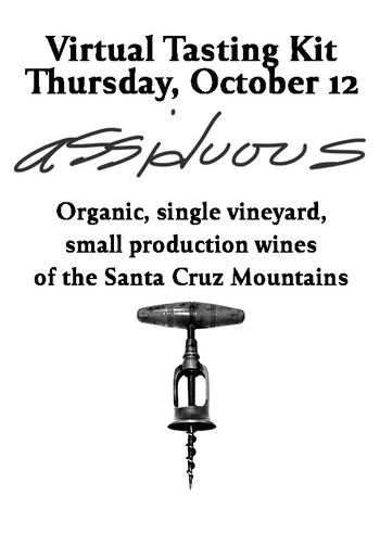 Assiduous Virtual Tasting Kit- 10/12